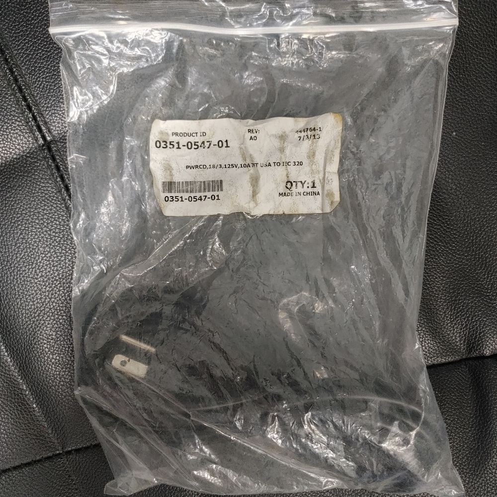 Computer Power Cord 125 V, 10 A, North American style cord